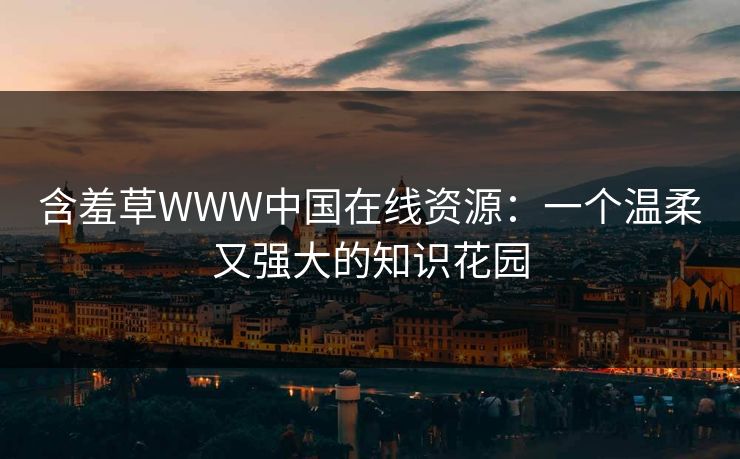含羞草WWW中国在线资源：一个温柔又强大的知识花园